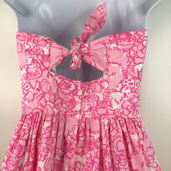 Lilly Pulitzer Richelle She's a Fox Sleeveless Pink Dress Size 0 - Picture 5 of 11